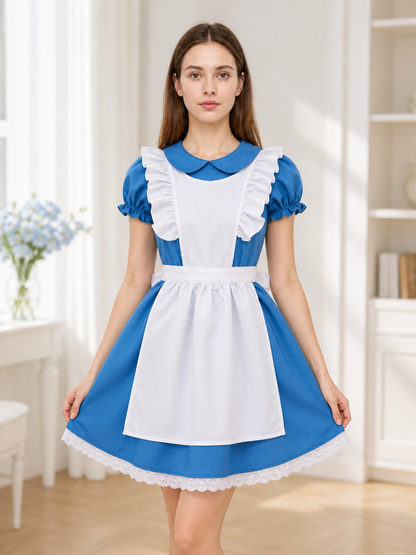 Alice-inspired Carnival Dress, Blue and White