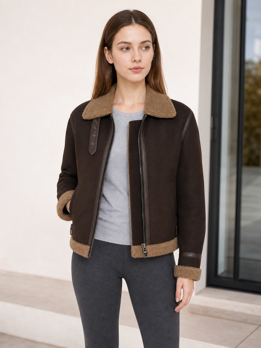 Resident Evil 4 Cosplay Jacket with Turn-Down Collar