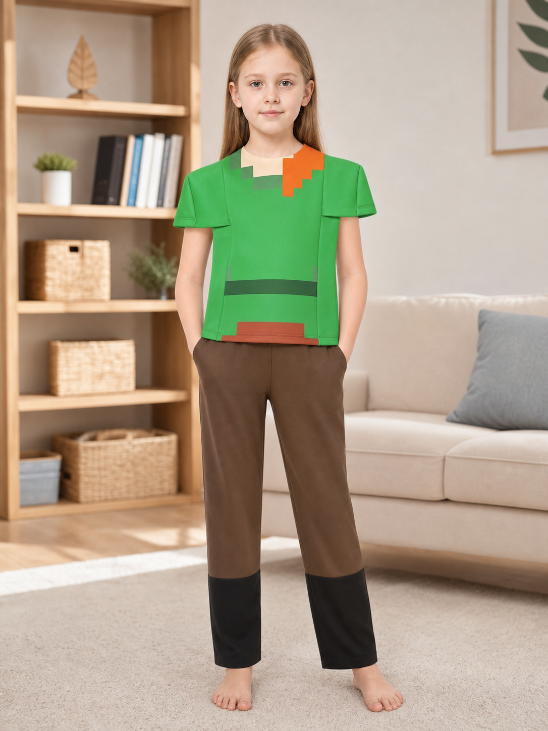 Minecraft pixel costume for cosplay and celebrations