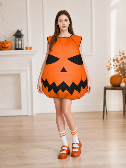 Halloween Pumpkin Costume for Adults, Orange