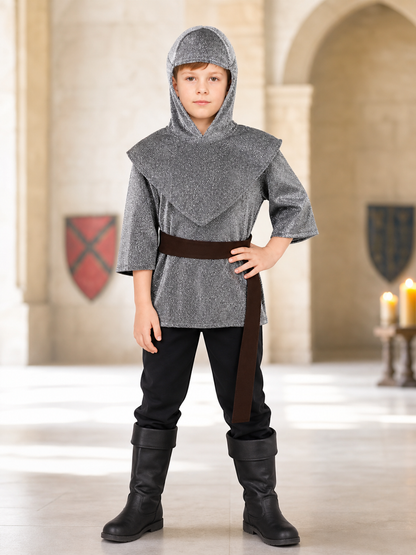 Medieval Knight Costume with Hood