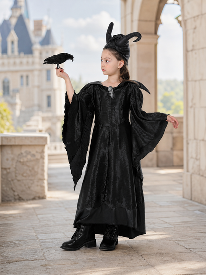 Halloween Costume: Dress and Horned Headpiece
