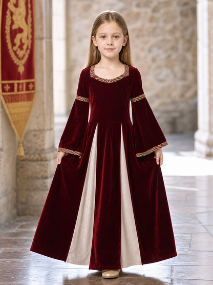 Medieval-Style Costume Dress with Sleeves