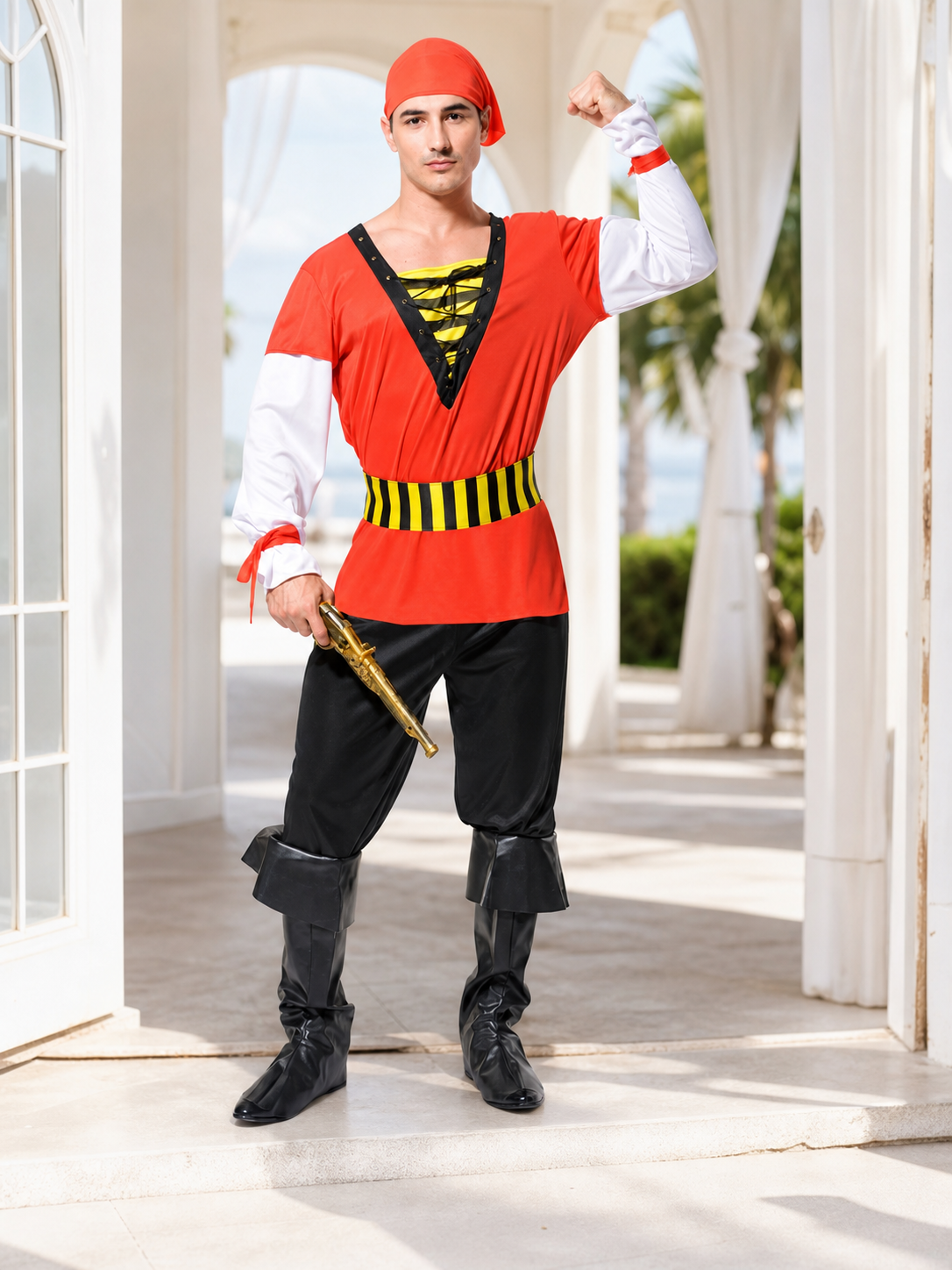 Pirate Jack Sparrow Carnival Costume Set