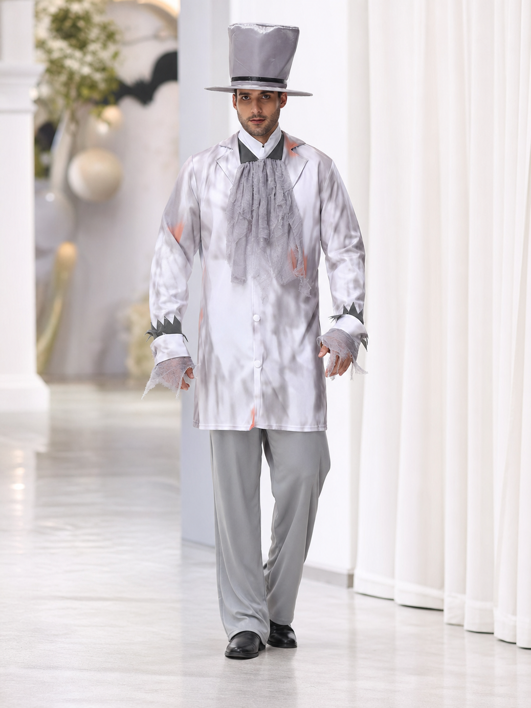 Vampire Carnival Costume with Top Hat and Pants