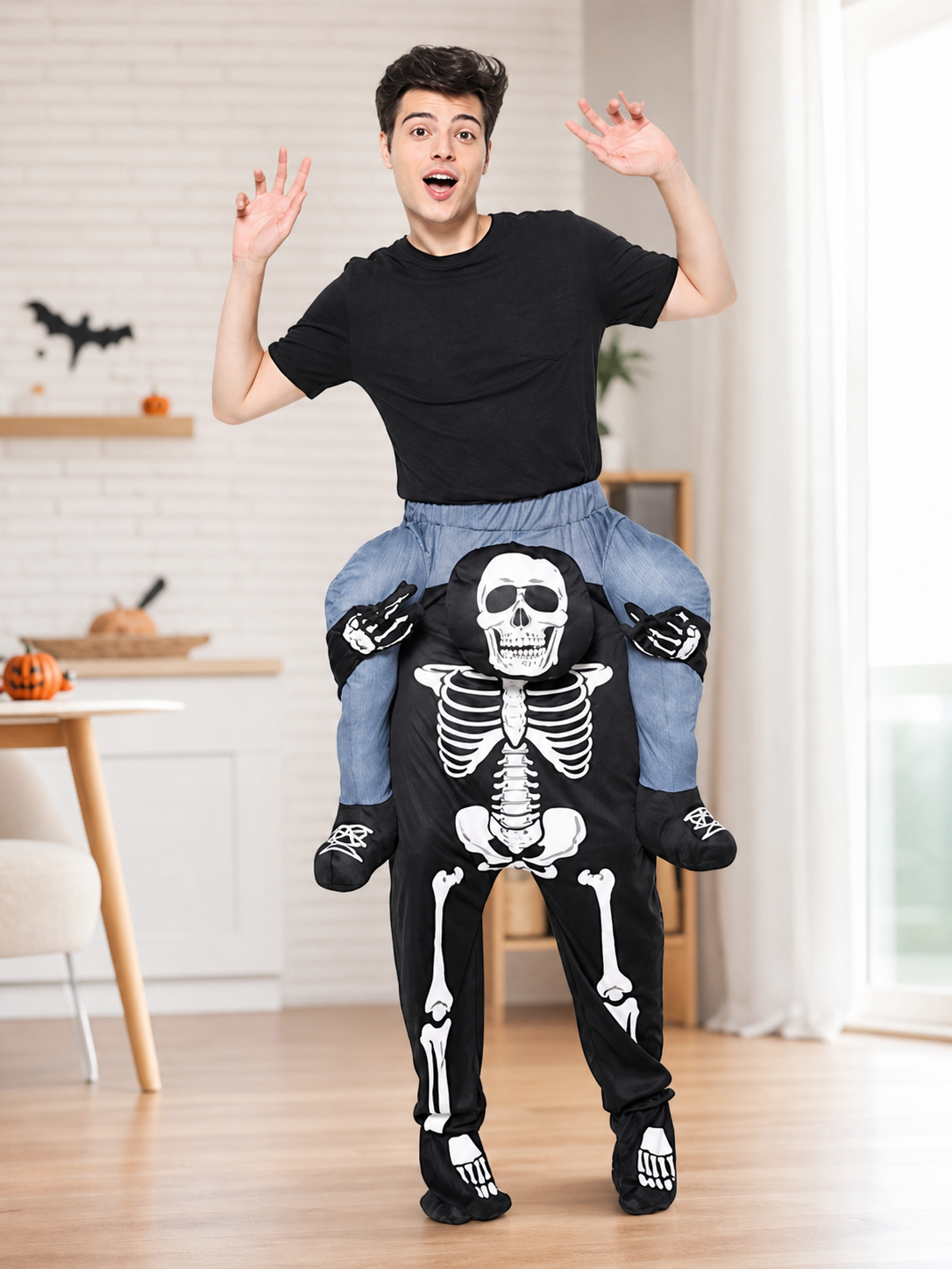 Halloween Skeleton Illusion Costume