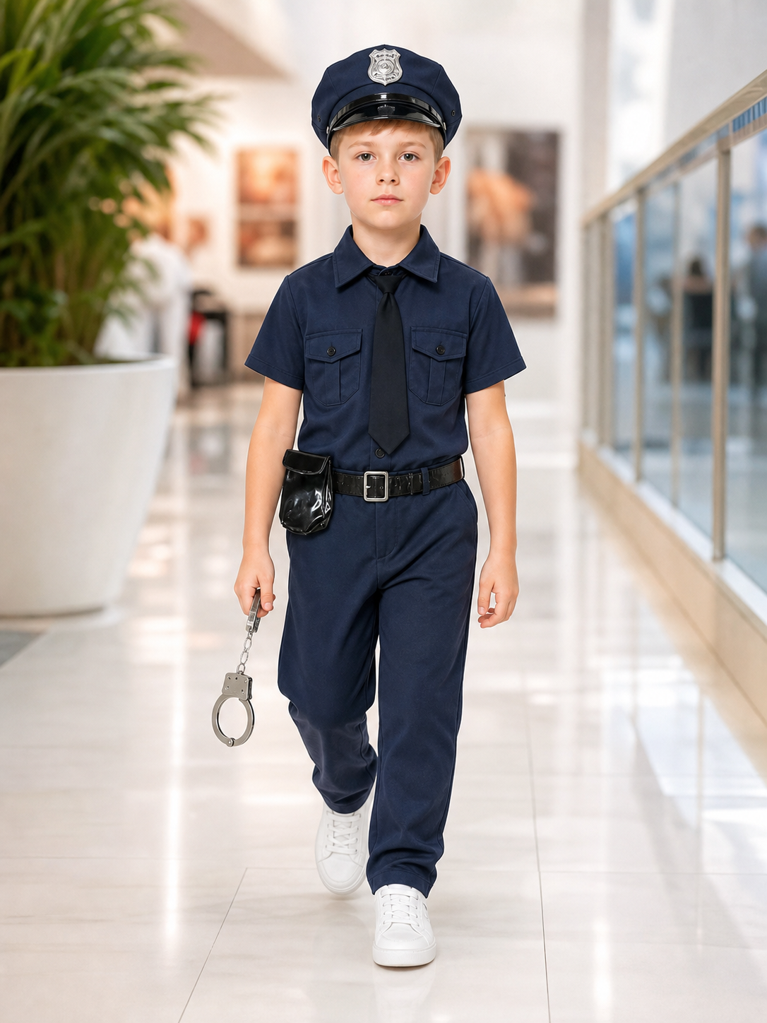 Police Costume for Role Play with Accessories
