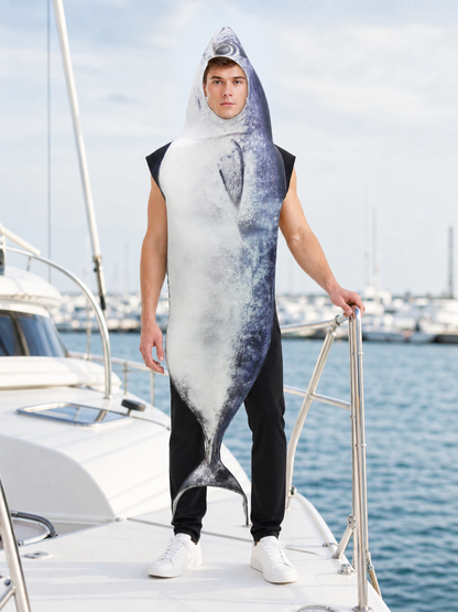 Fish Hooded Costume for a Party
