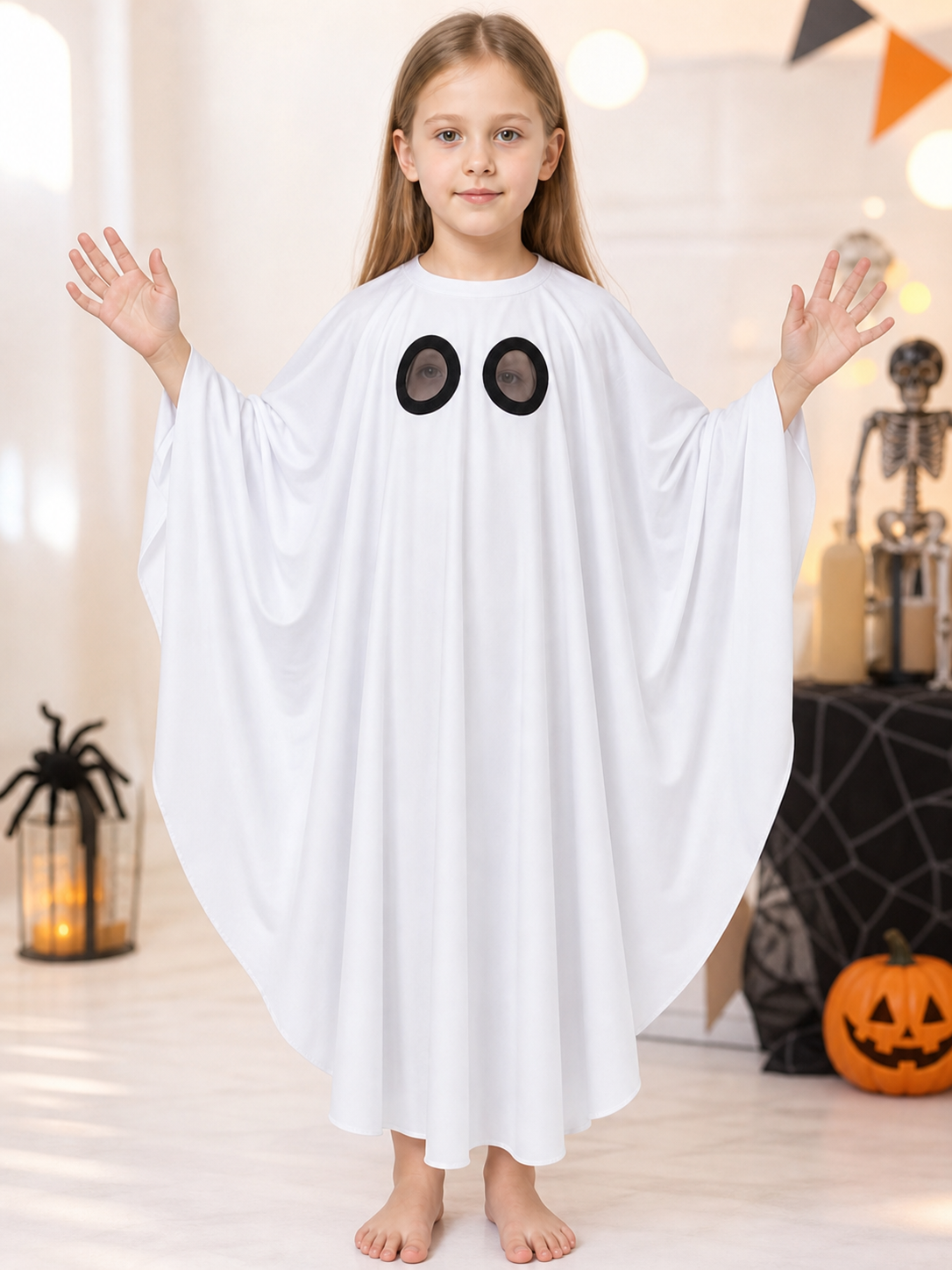 Hooded Ghost Costume for Kids' Party