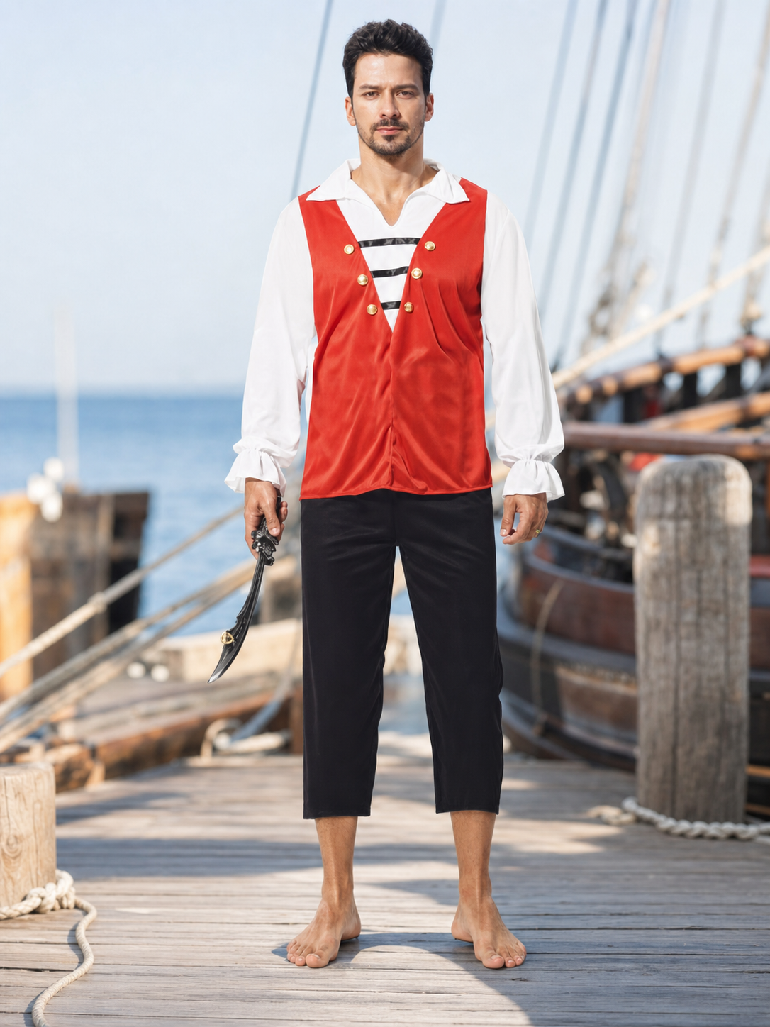 Pirate Costume for Carnival, Halloween, and Cosplay