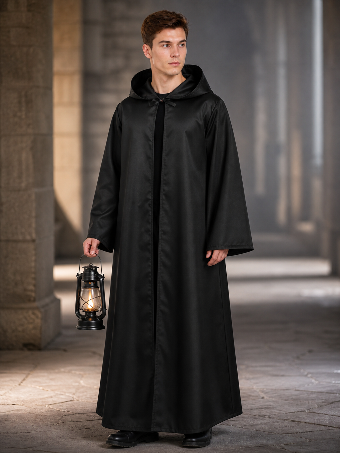 Hooded Cloak Poncho for Obi-Wan Kenobi Cosplay