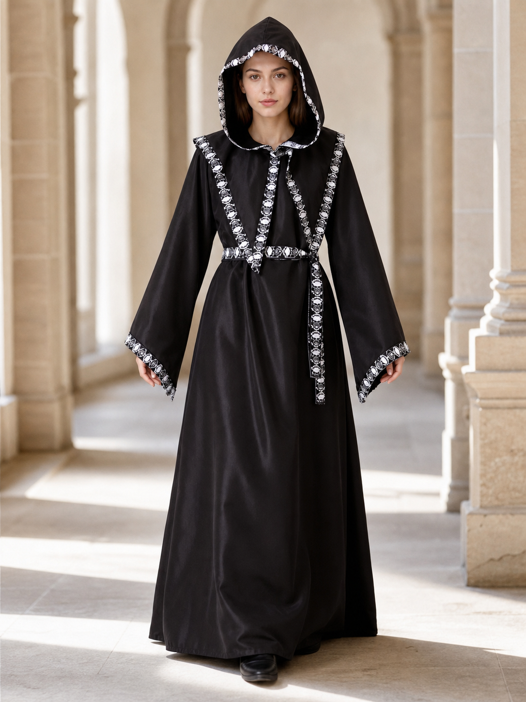 Hooded Robe, Gothic Halloween Costume