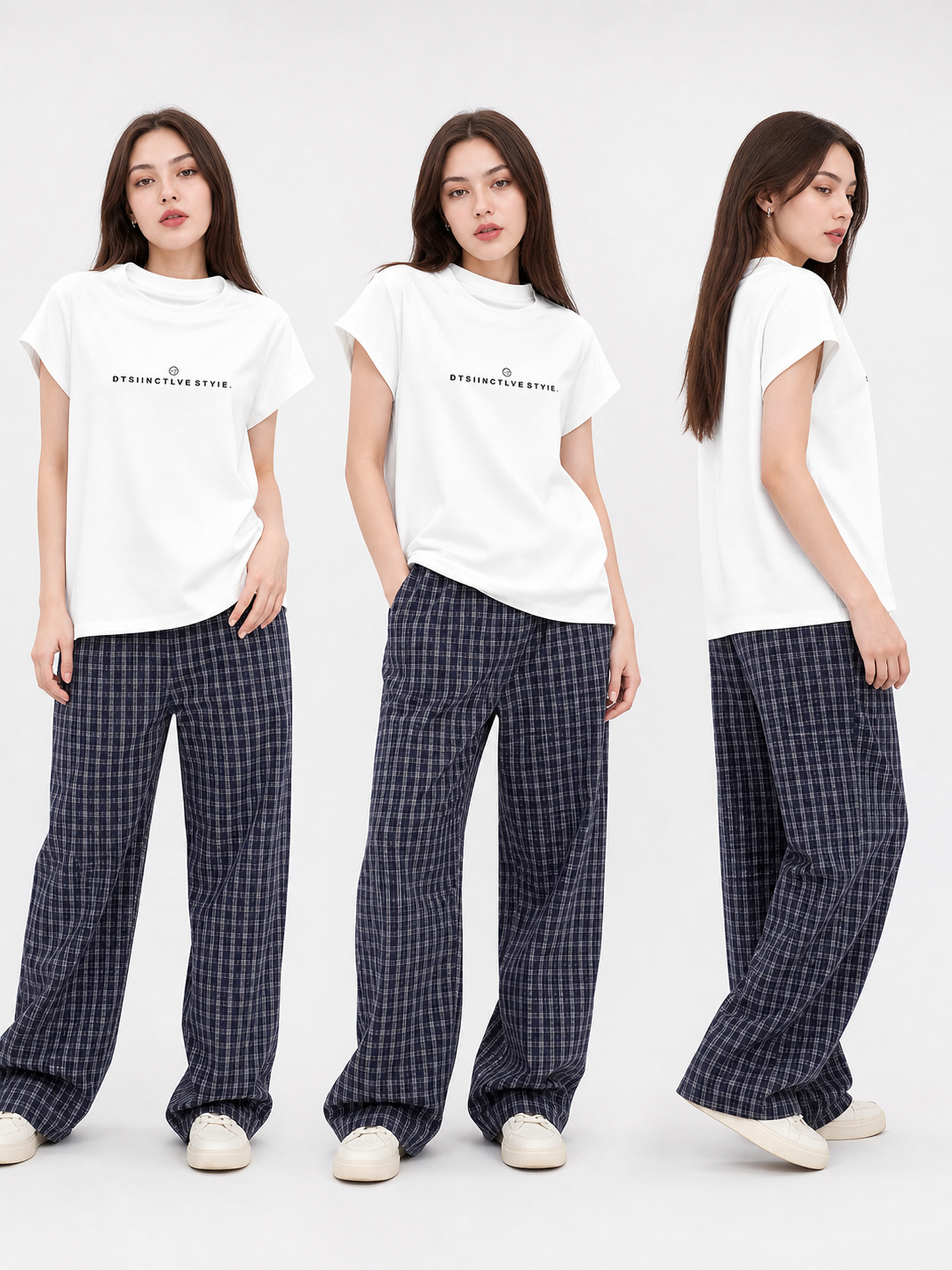 Women's summer printed T-shirt, loose fit