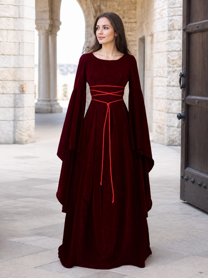 Medieval-Style Lace-Up Dress