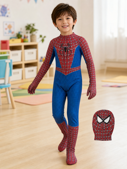 Spider-Man Costume, Jumpsuit with Mask for Cosplay