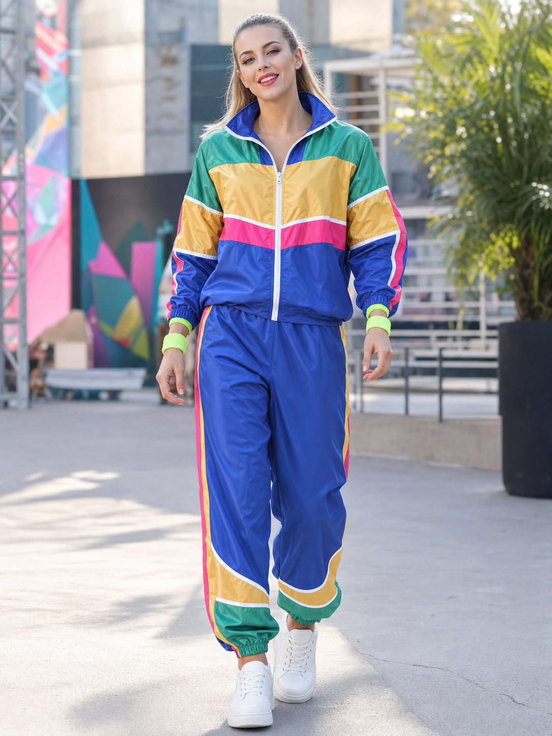 Retro Hip-Hop Carnival Costume, Jacket and Pants
