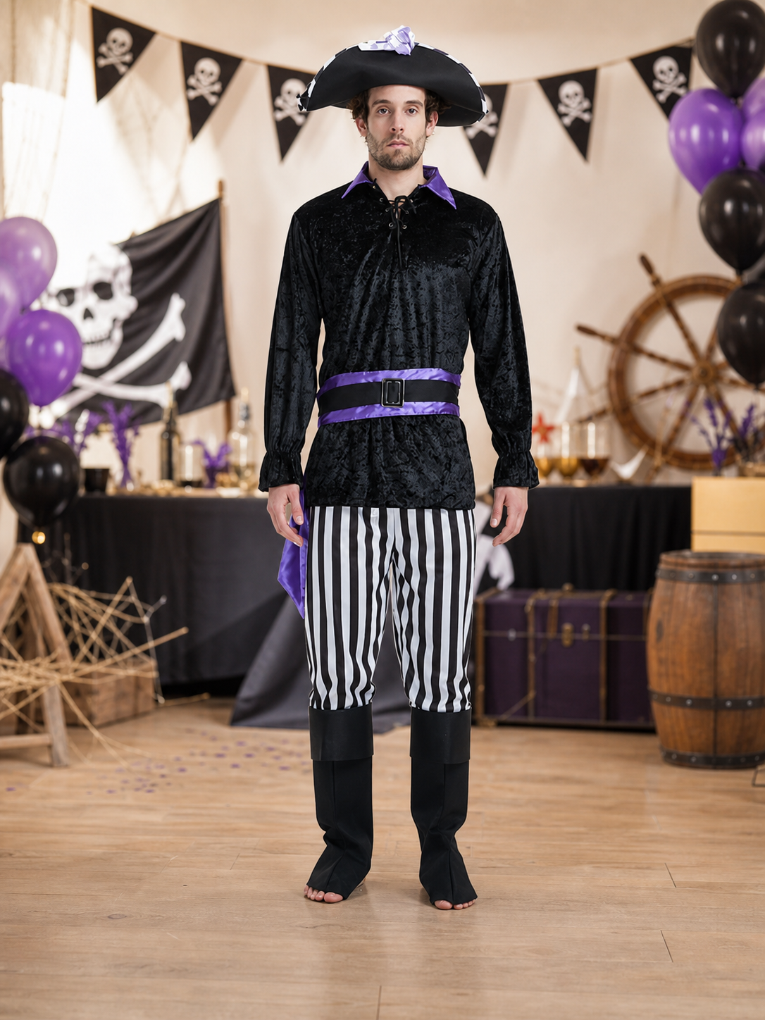 Halloween Pirate Costume, Cosplay Set