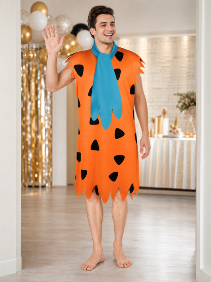 Caveman Costume with Bracelet and Club