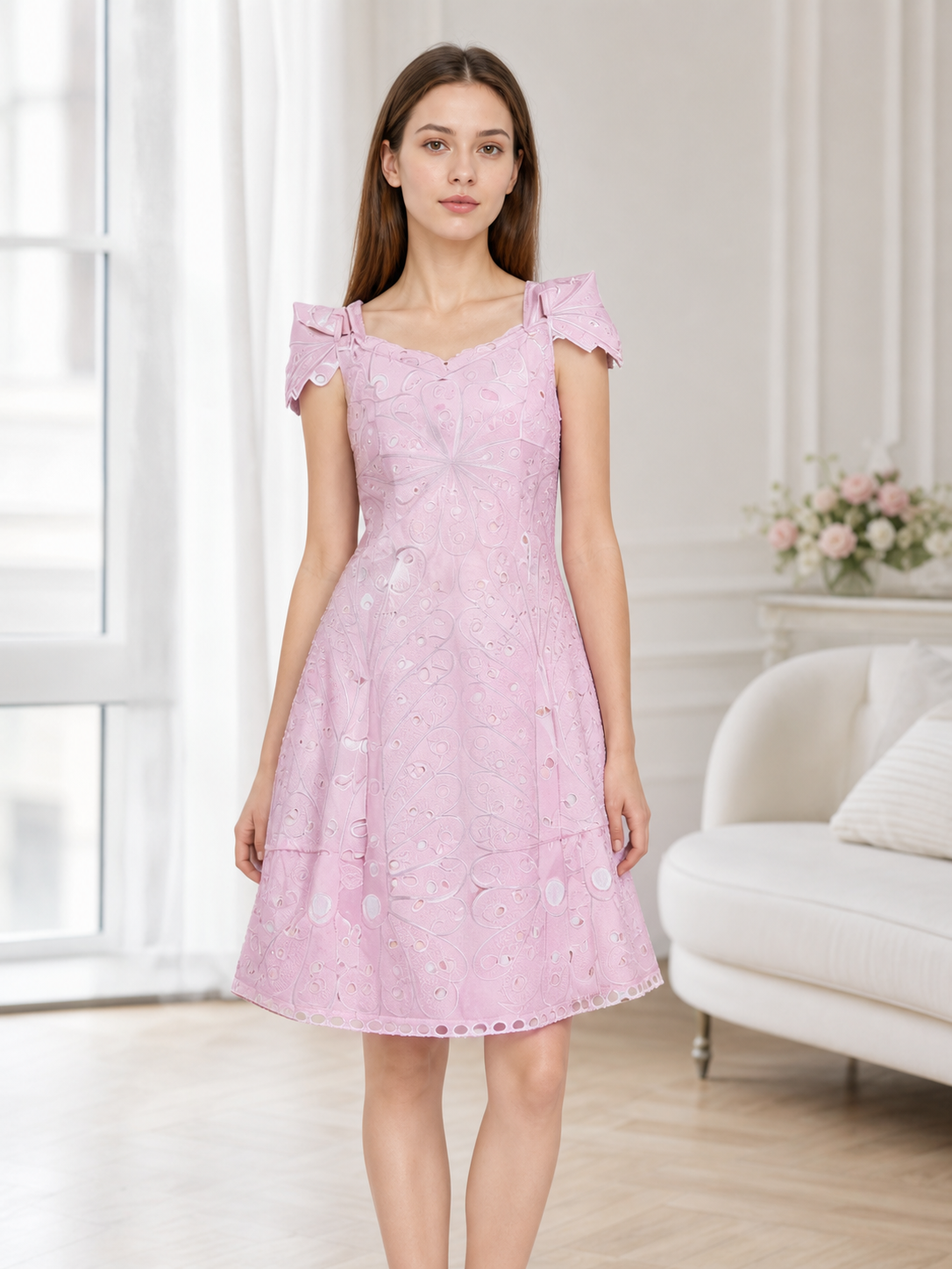 Pink cosplay dress from Wicked 2