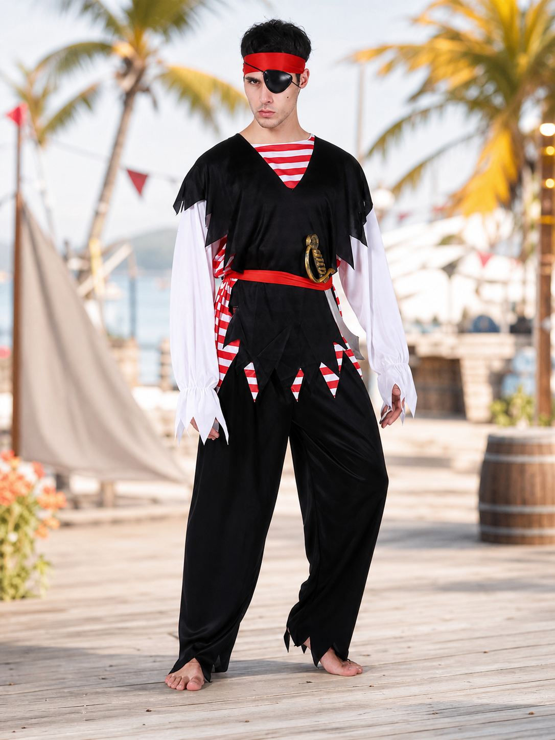 Jack Sparrow Pirate Costume for Parties