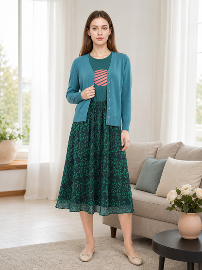 Natalie Cosplay Costume: Cardigan, Top, and Skirt