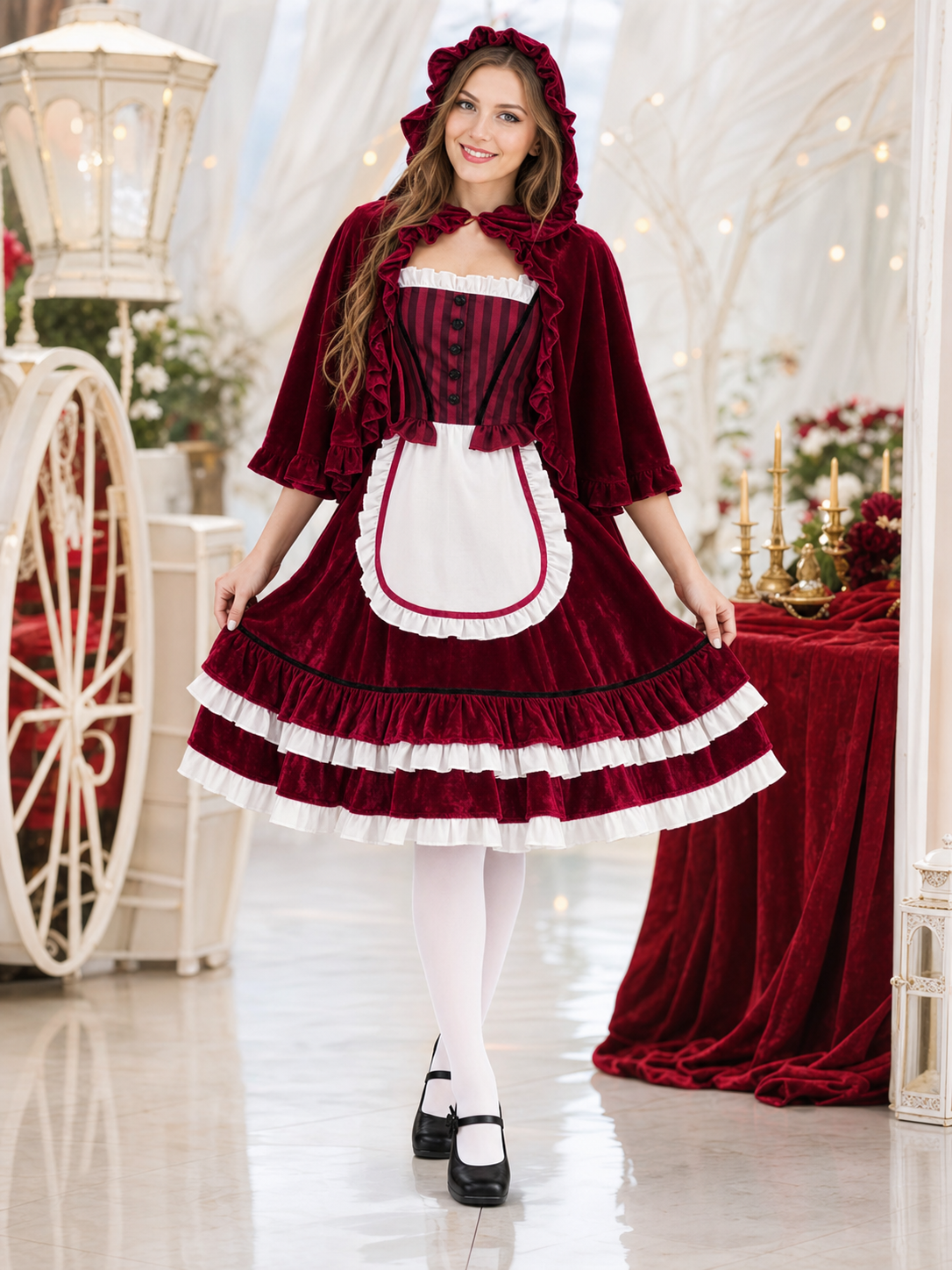 Little Red Riding Hood Costume with Cape