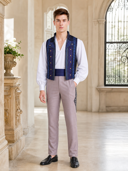 Fiyero "Wicked" Cosplay Costume: Vest, Shirt, Pants lifestyle view 2