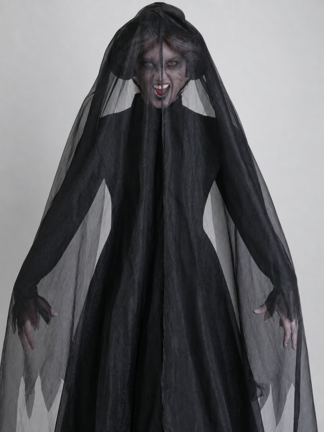 Black Hooded Costume Cloak for Cosplay