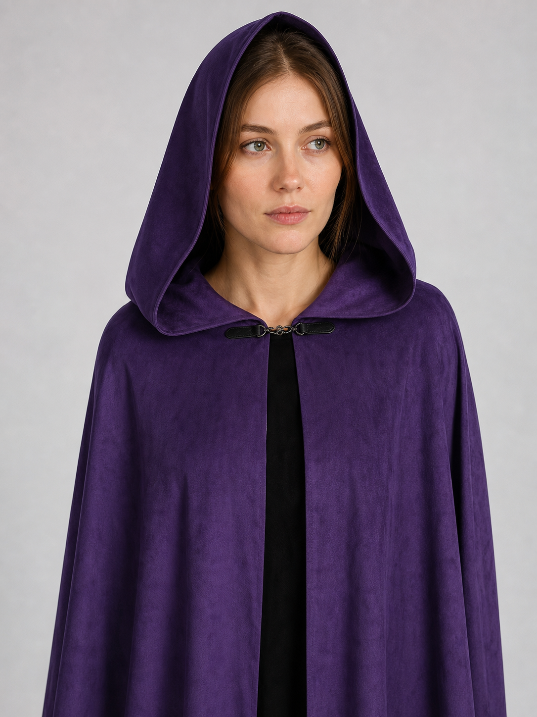 Purple Hooded Carnival Cloak