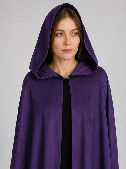 Purple Hooded Carnival Cloak