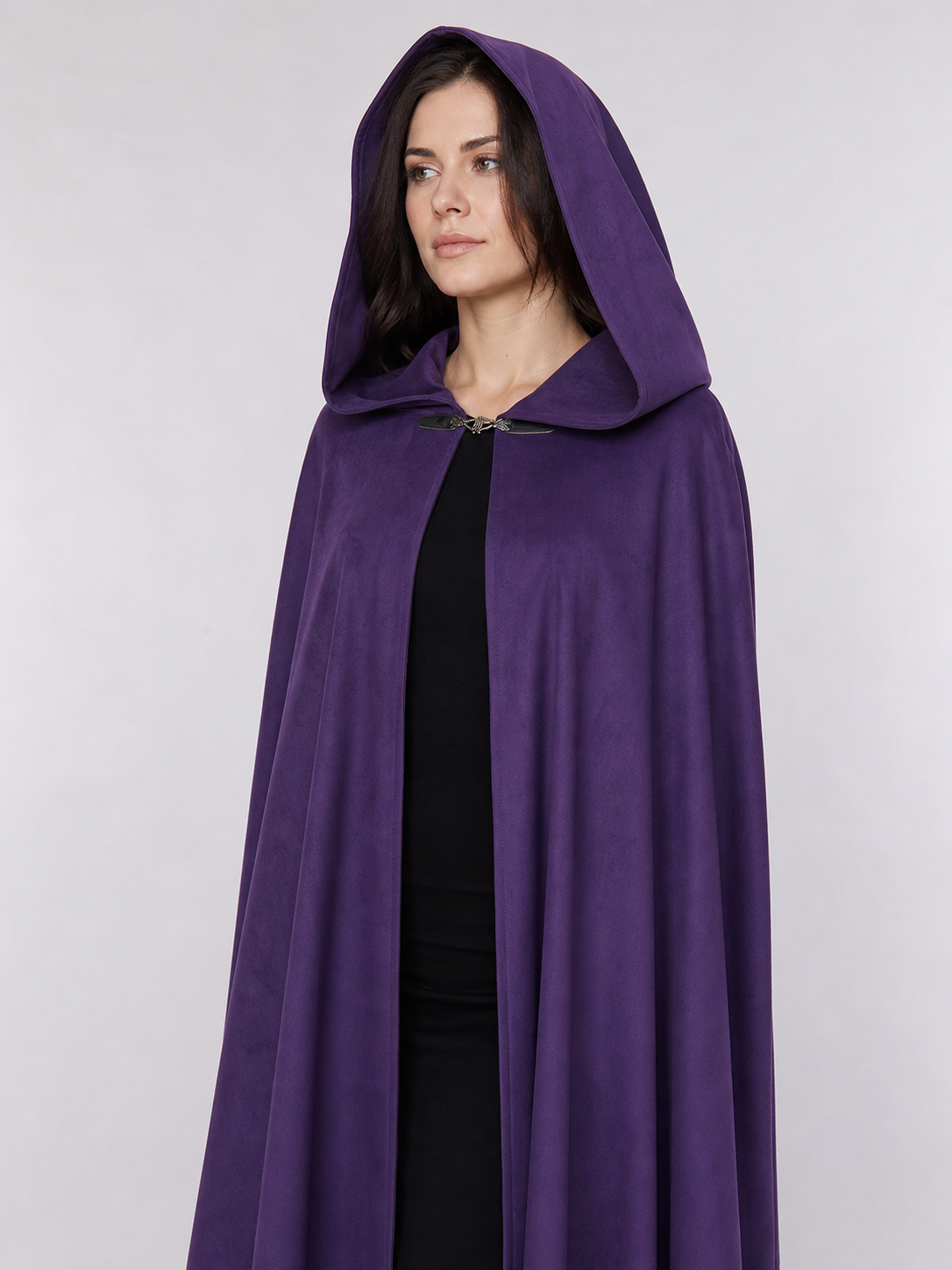 Purple Hooded Carnival Cloak