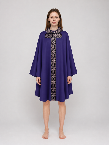 Cosplay Robe with Geometric Pattern