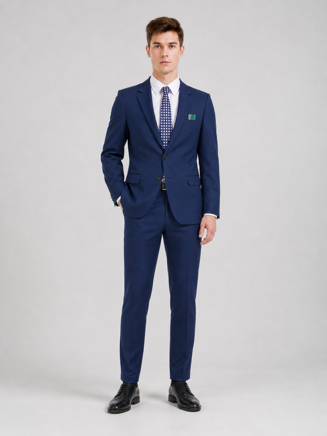 Severance cosplay costume: blue trouser set