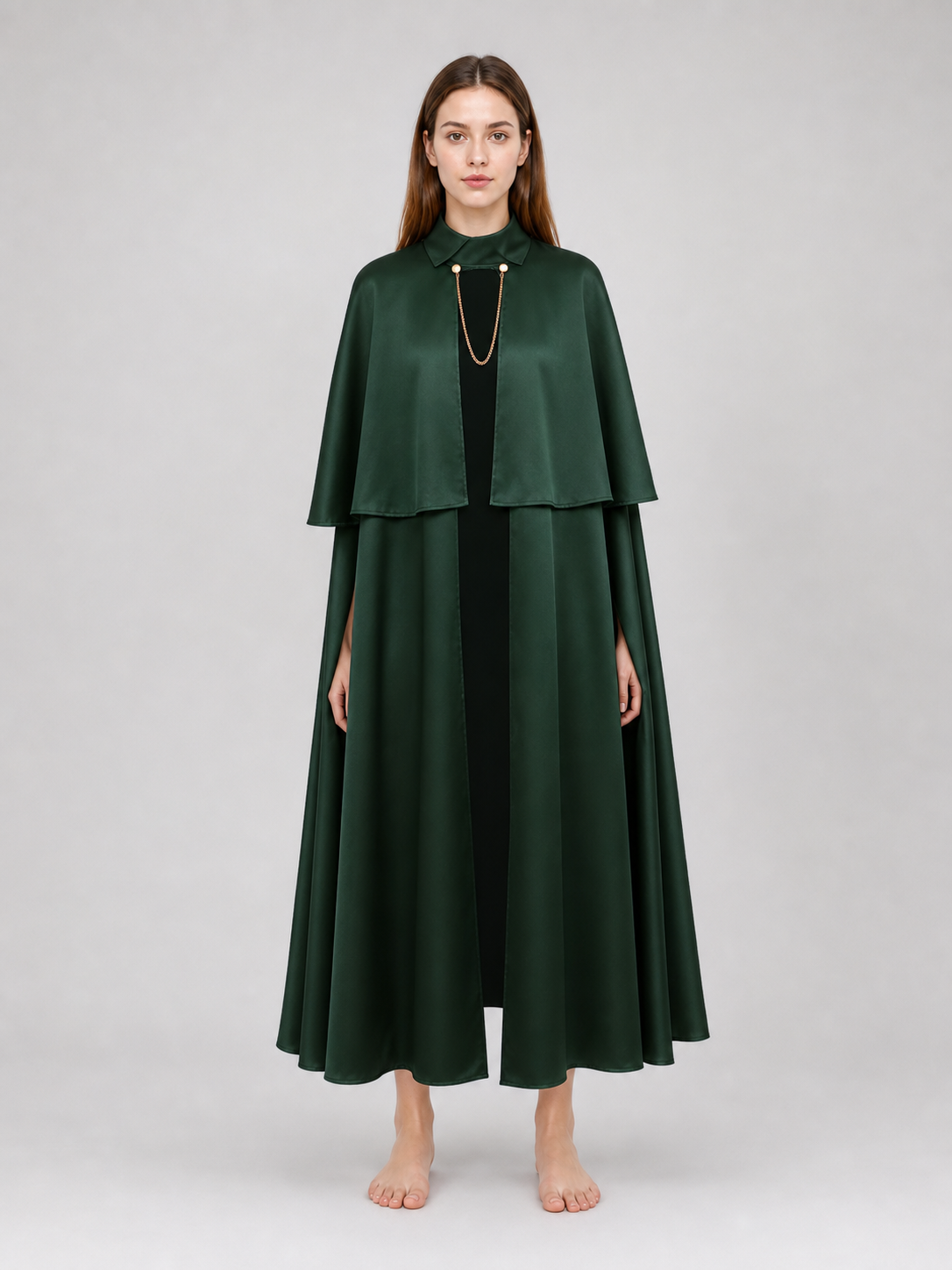 Green Gothic Cloak Cape for Cosplay