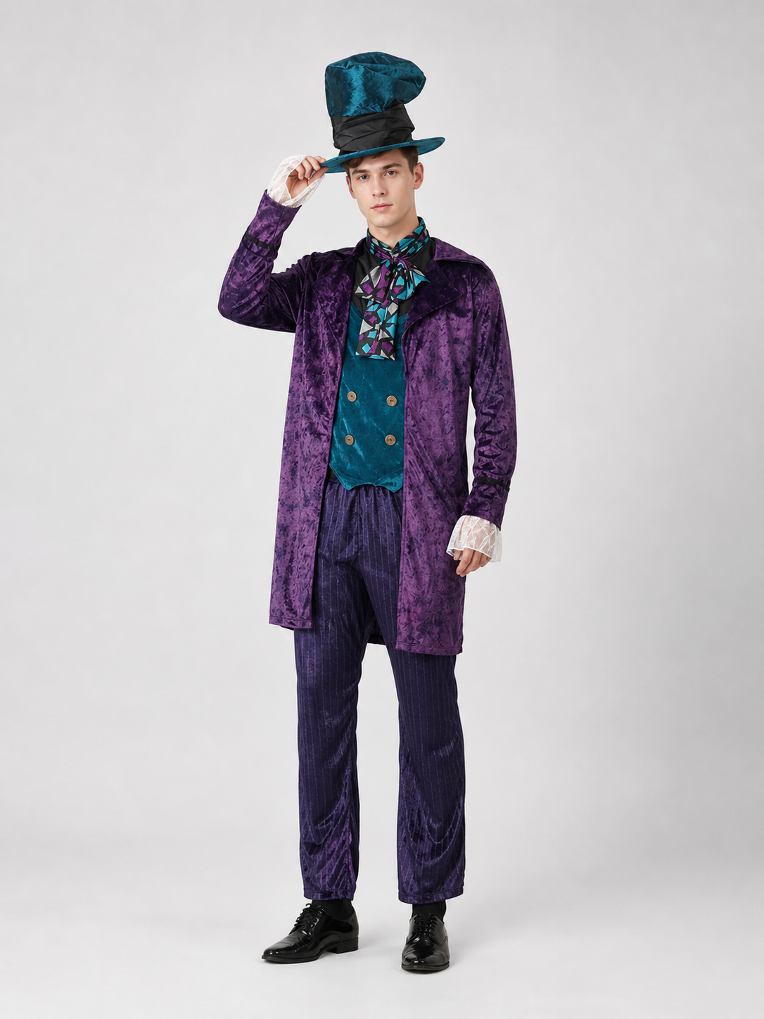 Theatrical Costume with Top Hat, Purple Ensemble