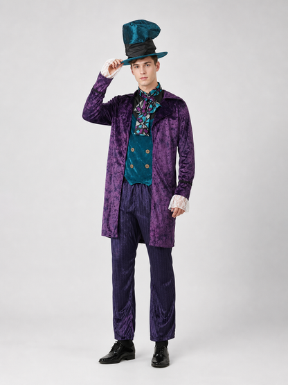 Theatrical Costume with Top Hat, Purple Ensemble