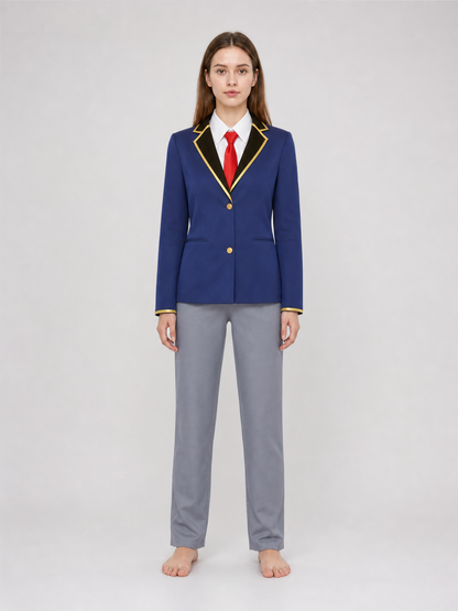 Cosplay costume: jacket, shirt, tie, and pants
