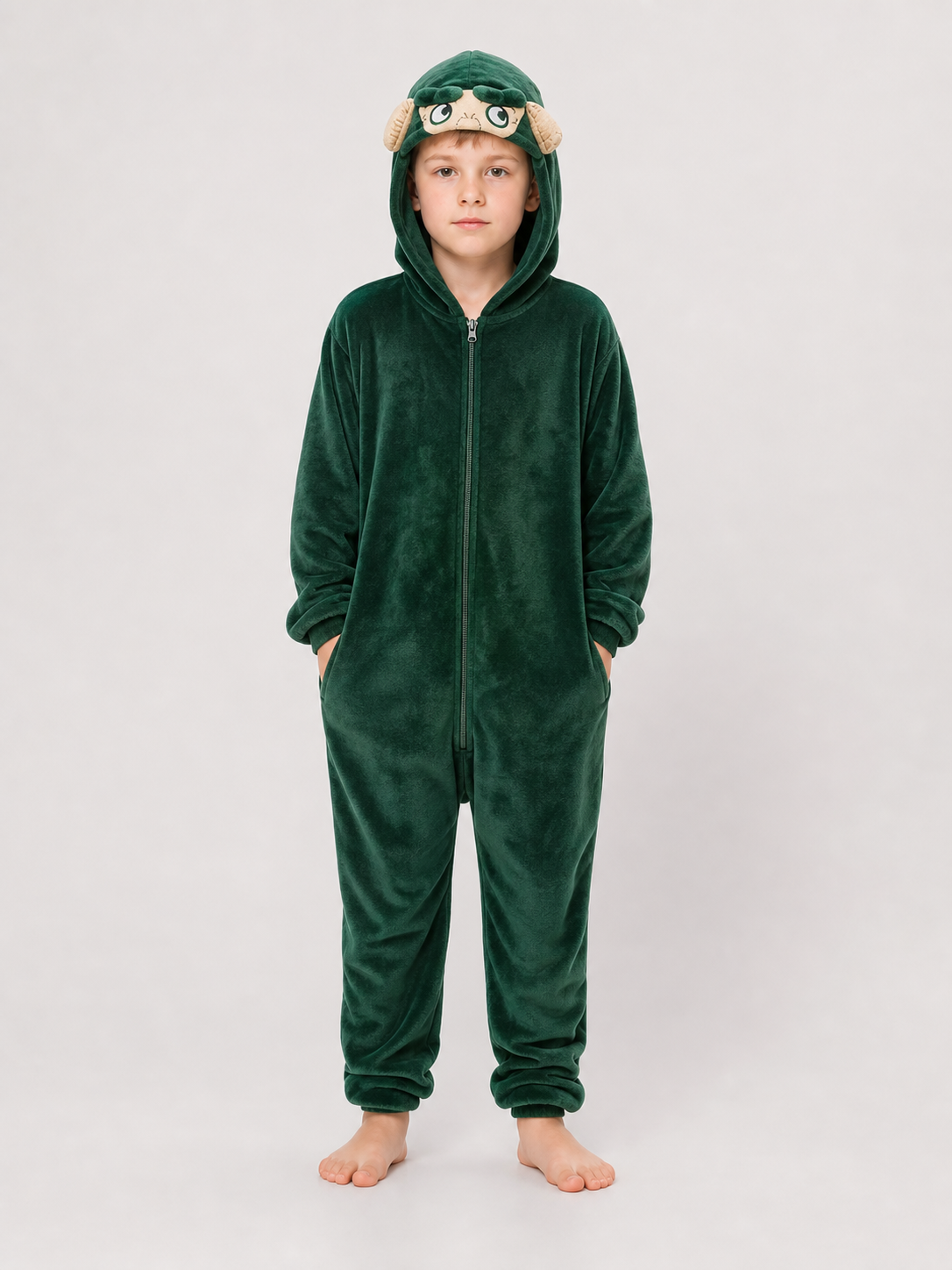 Monster Hooded Jumpsuit Costume