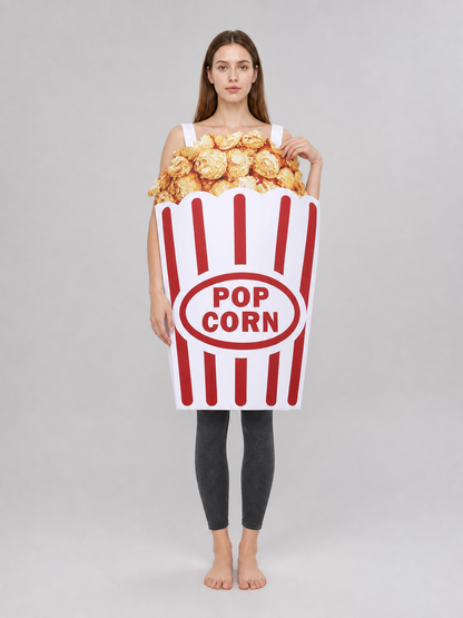 “Popcorn” Costume for Halloween and Parties