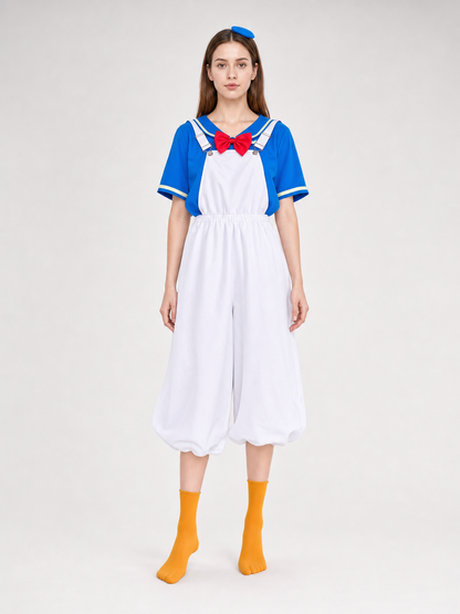 Blue and White Cosplay Costume