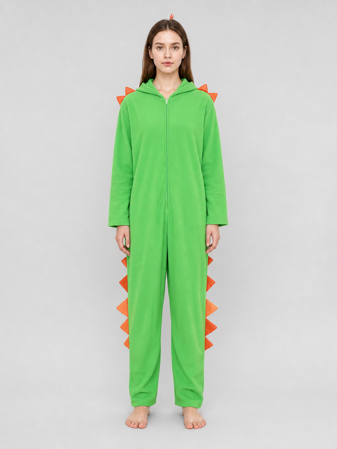 Green Hooded Dinosaur Costume