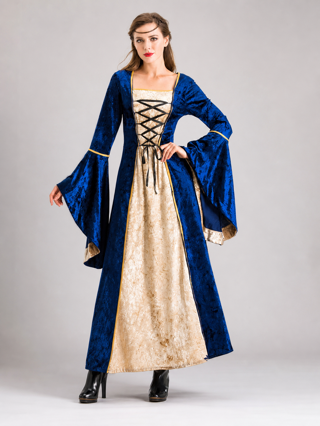 Vampire Costume — Long Court Dress for Cosplay