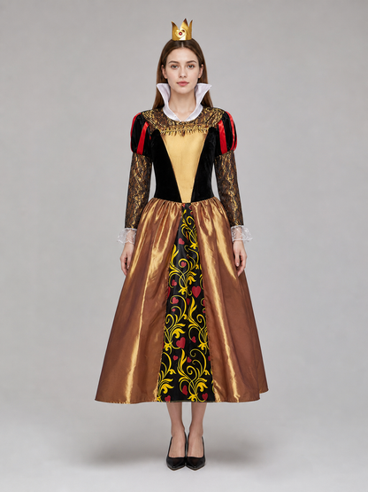 Red Queen cosplay dress in a fantasy style