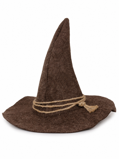 Wide-Brim Scarecrow Carnival Hat