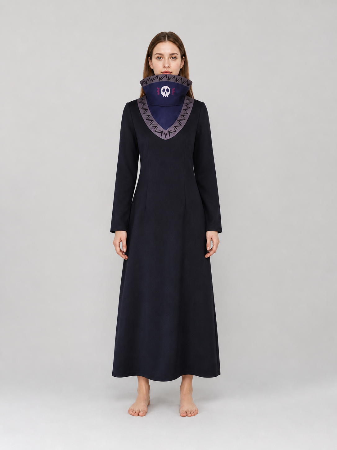 Kurapika Cosplay Costume, Long Robe with High Collar