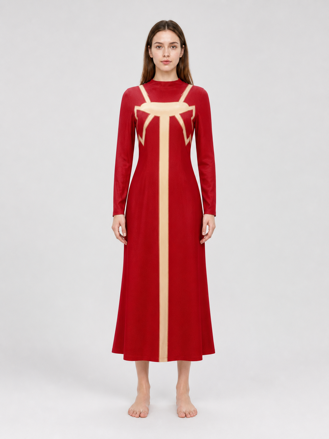 Madame Web Cosplay Costume: Red Dress
