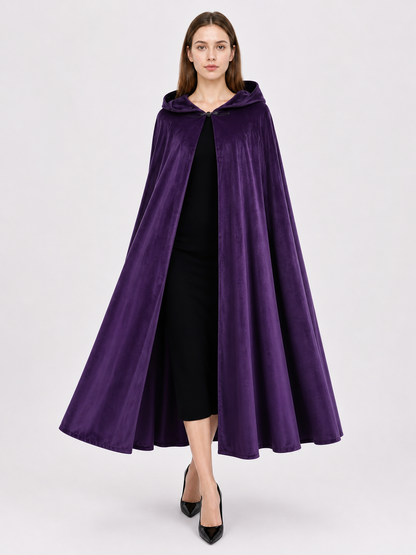 Purple Carnival Cloak with Hood