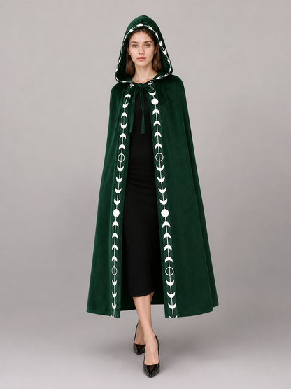Green Carnival Hooded Cloak for Cosplay