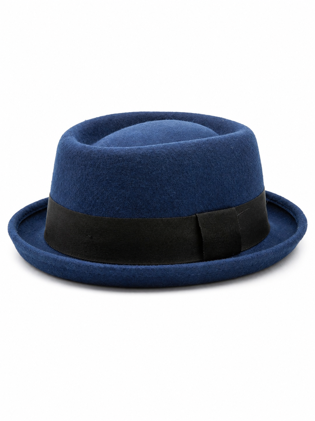 Blue Fedora Hat with Ribbon for Carnival