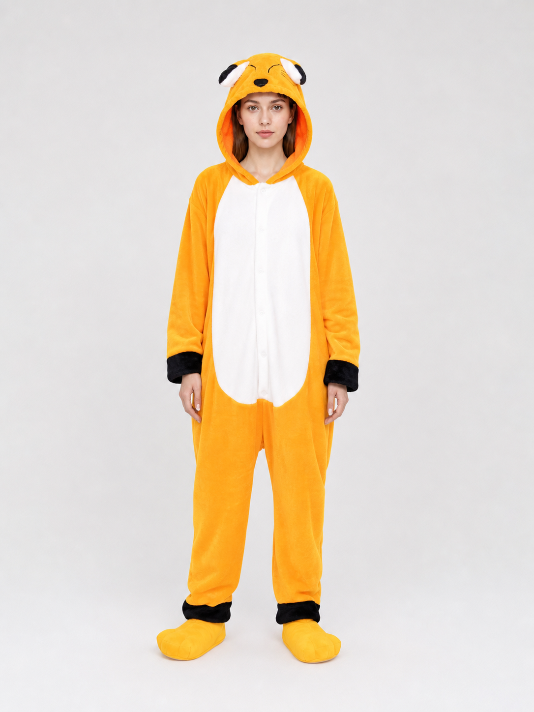 Fox Kigurumi Hooded Onesie for Sleep and Costume